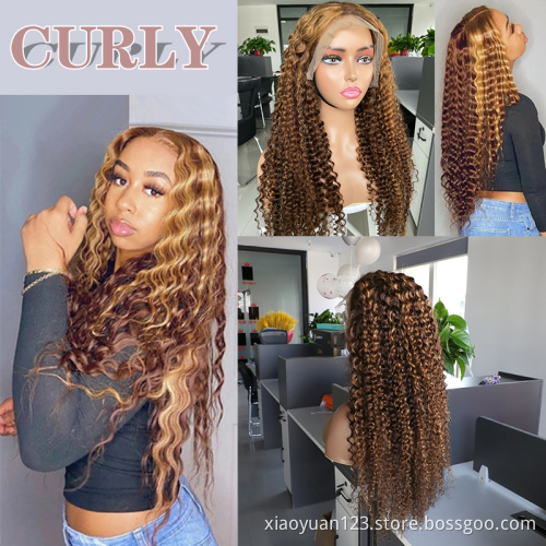 Deep Weave Transparent Swiss Lace Front Wig Virgin Cuticle Lace Closure Wigs Brazilian Human Hair Full Lace Wigs For Black Women